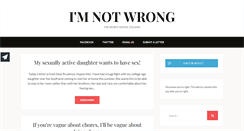 Desktop Screenshot of imnotwrong.com